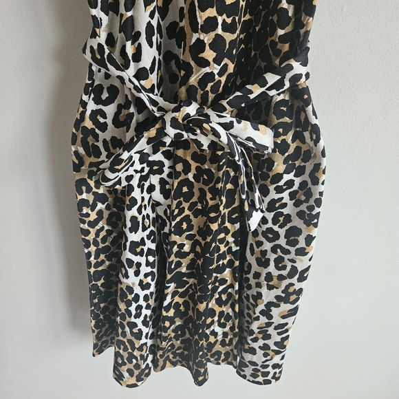 INC International Concepts Leopard Print Sleeveless Shirtdress - Picture 4 of 8
